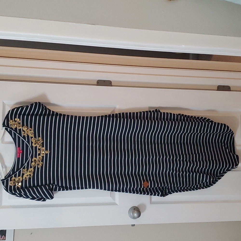 Simply Southern Blue & White Stripped Nautical Dress